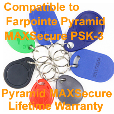 Proximity Key fob Farpointe Pyramid MAXSecure Format Compatible with Farpointe Pyramid PSK-3